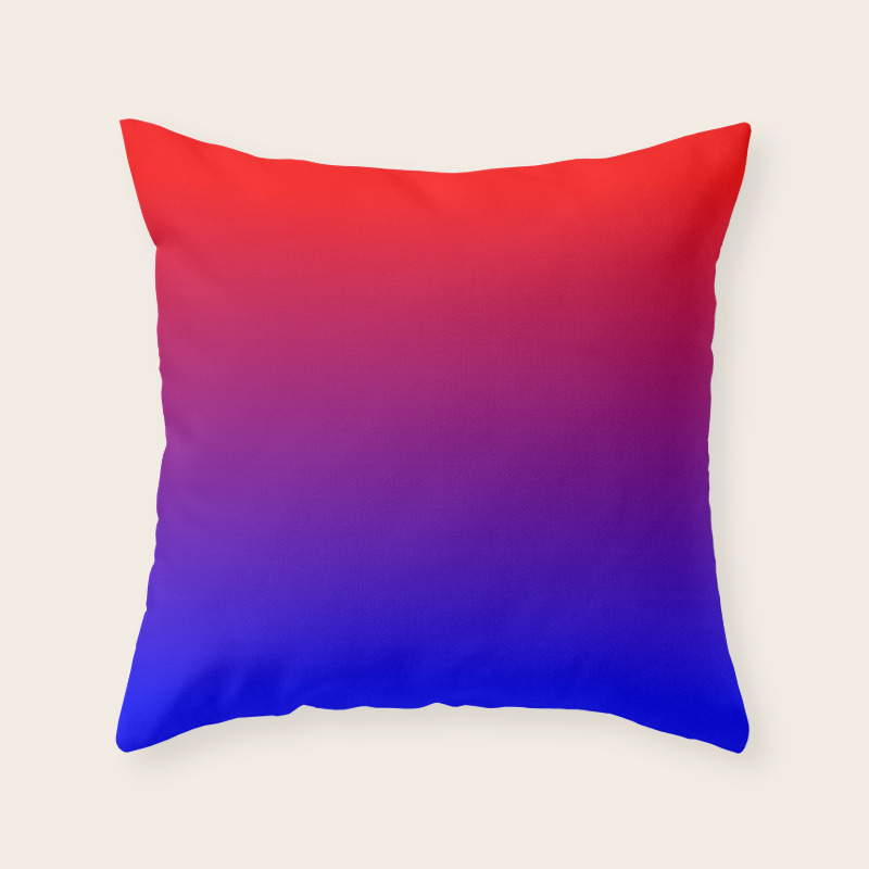 Red And Blue Ombre Throw Pillow By Annaleeblysse Society6