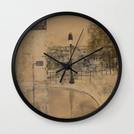 Montmartre Paris Scene Wall Clock