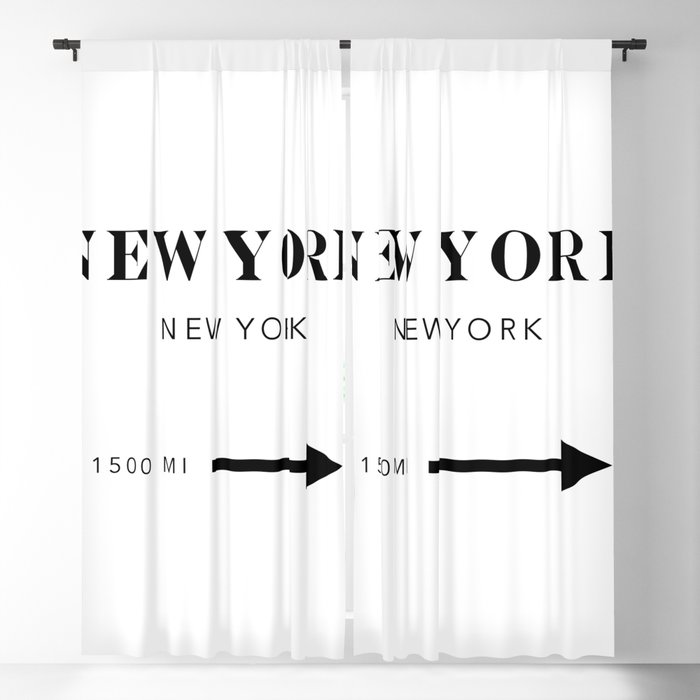 New York New York City Miles Arrow Blackout Curtain