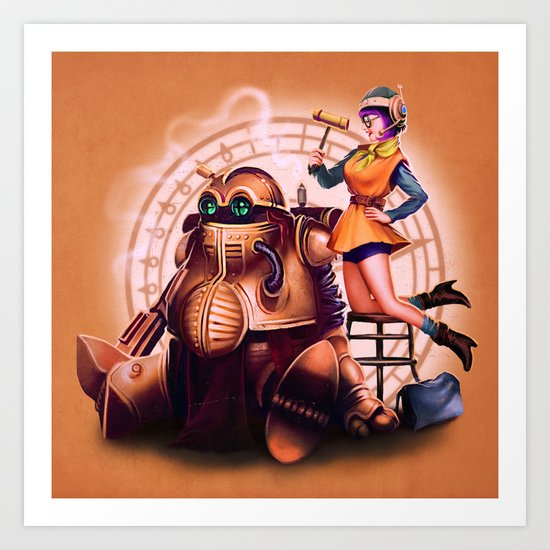 Lucca and Robo Art Print