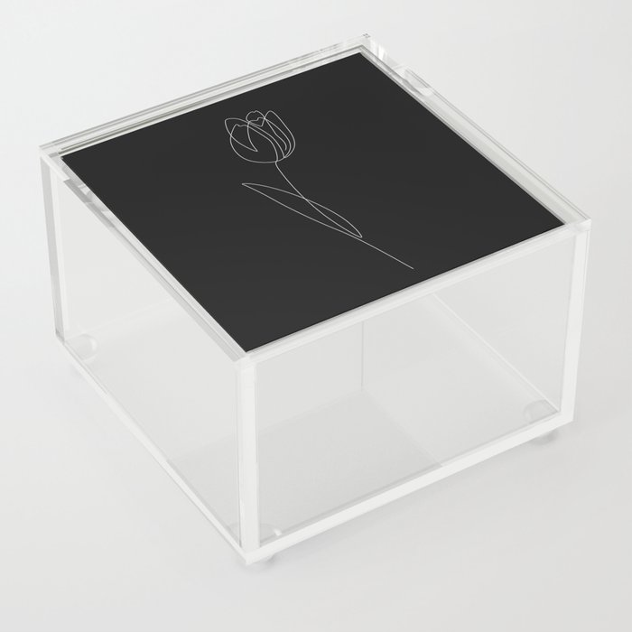 Black Tulip Acrylic Box