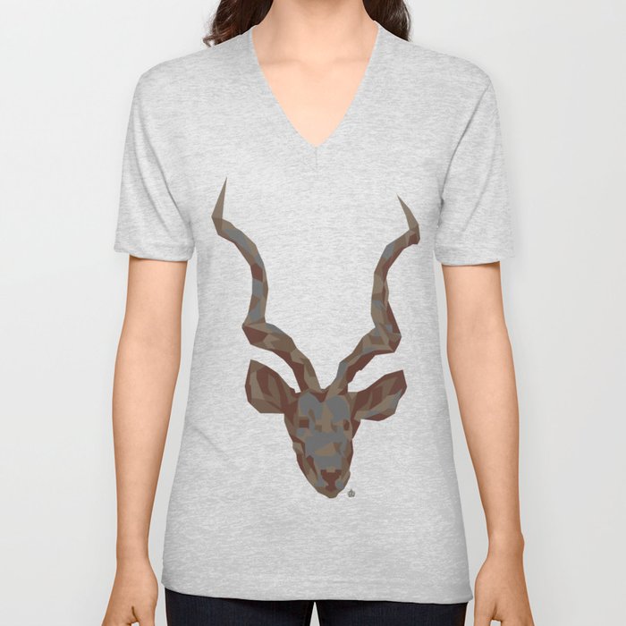 Deer V Neck T Shirt