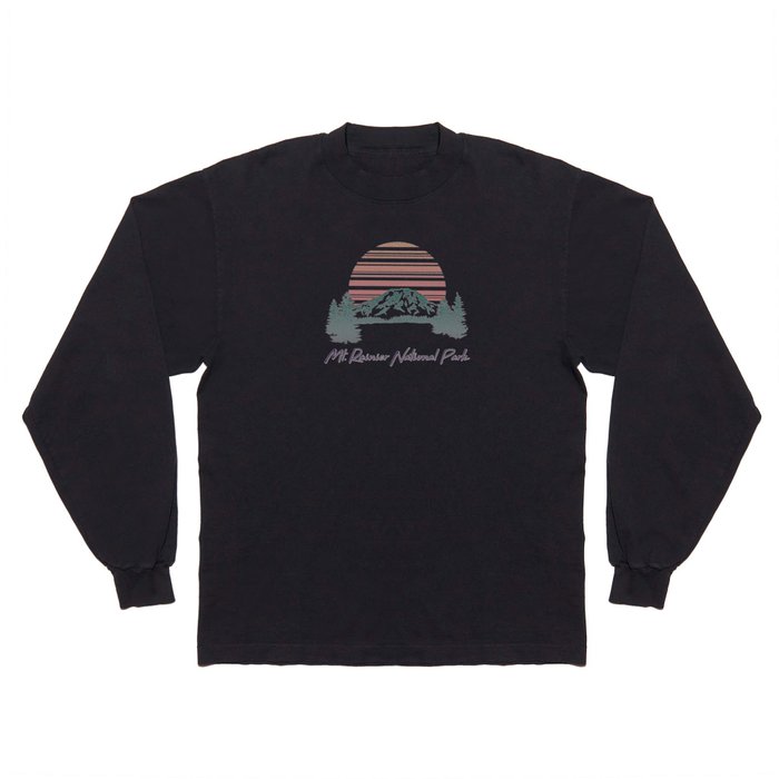Mount Rainier National Park Long Sleeve T Shirt