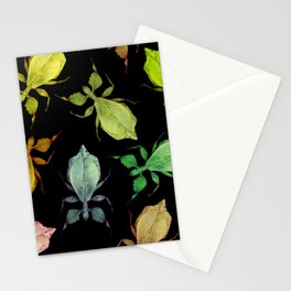 Leaf Insect Pattern Stationery Cards