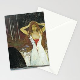 Edvard Munch Ashes Aske Stationery Card