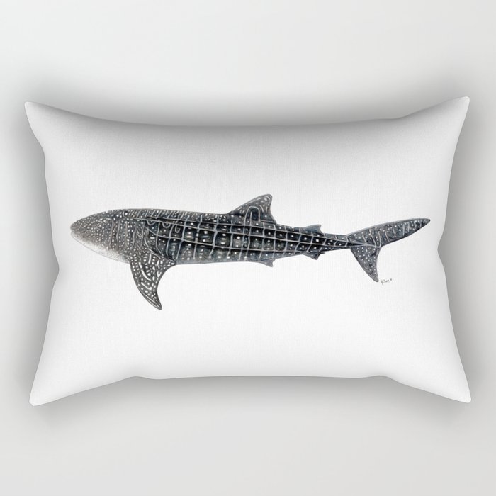 Whale shark Rhincodon typus Rectangular Pillow