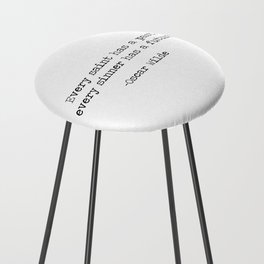 Every Saint Has A Past, Every Sinner A Future - famous quote by Oscar Wilde Counter Stool