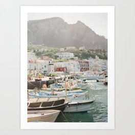 Boats of Capri Art Print