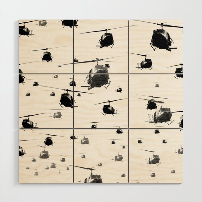 THE HELICOPTERS Wood Wall Art