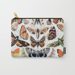 Adolphe Millot - Papillons A - French vintage poster Carry-All Pouch | Outofcopyright, Scientific, Topseller, Vintage, Botanist, Biology, Moth, Colored Pencil, Nature, Dictionnary 