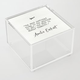 Amelia Earhart Growth Quotes Acrylic Box