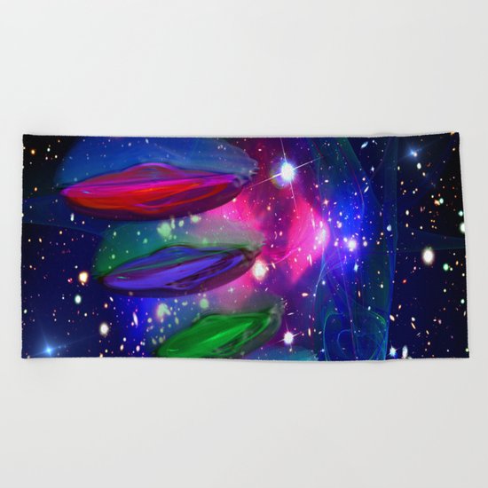 Intergalactic Invasion Beach Towel