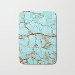 Rusty Cracked Turquoise Badematte