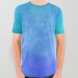 Vivid Ombre Watercolor 07 All Over Graphic Tee