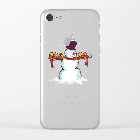 Sharing is caring (Winter edition) Clear iPhone Case