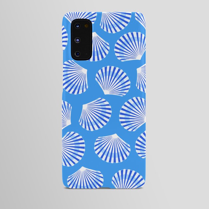 Blue Sea Scallop Shell Pattern Android Case