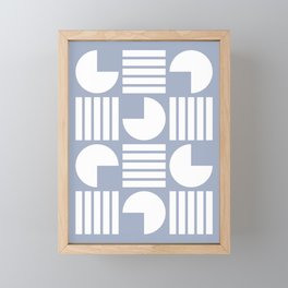 Classic geometric minimal composition 24 Framed Mini Art Print