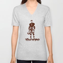 Jim Thorpe - Native American Legend V Neck T Shirt