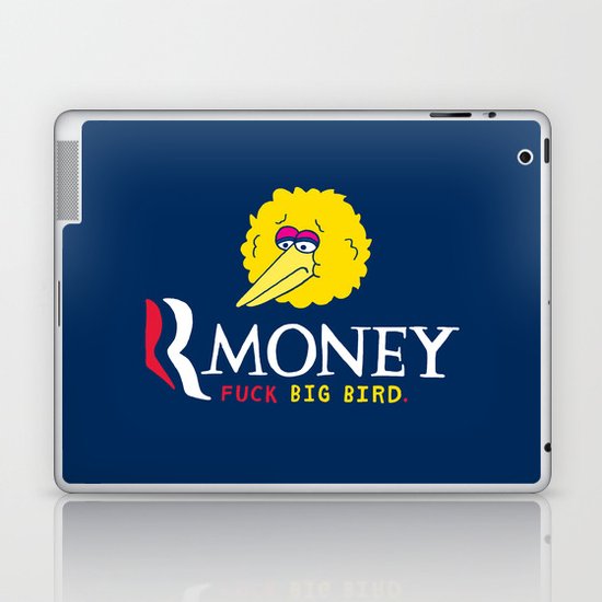 Romney VS Big Bird Laptop & iPad Skin