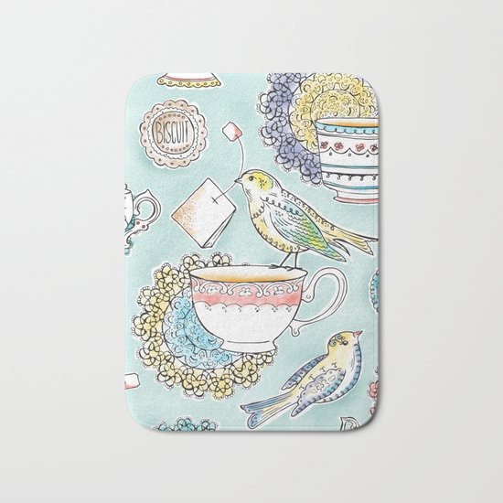 Tea Time Bath Mat