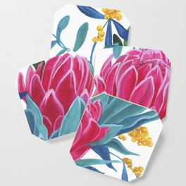 Pink protea Coaster