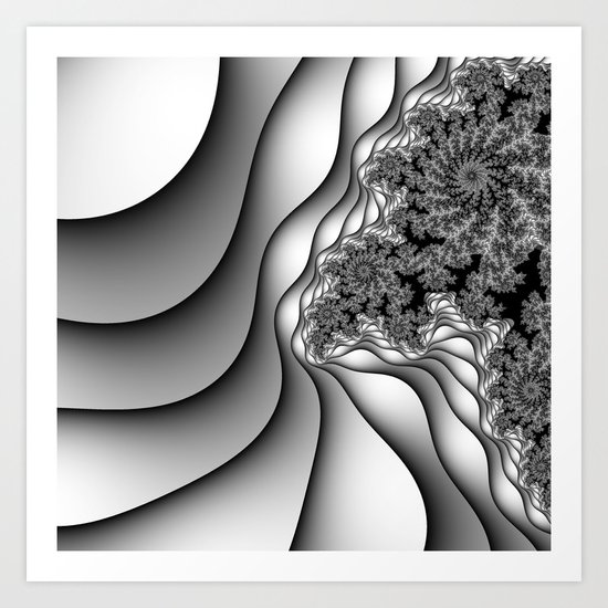 Layers of Snow Art Print