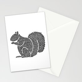 Squiggle Squirrel Stationery Card