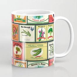Vintage canned goods-Vegetables labels Mug