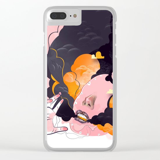 No Human #3 Clear iPhone Case