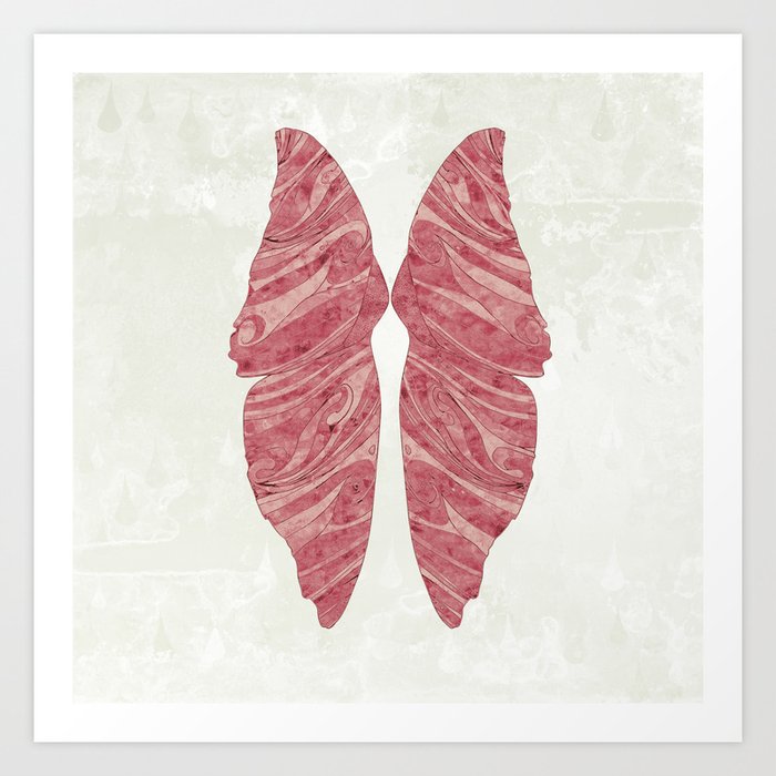 Abstract Butterfly Wings Design Art Print By Oursunnycdays Society6
