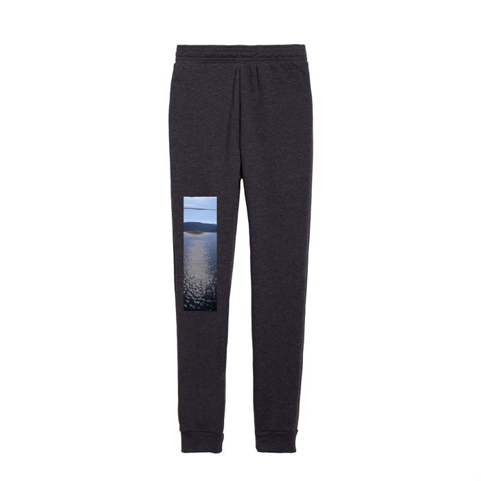 Blue mountain lakescape Kids Joggers