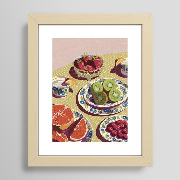 Still Life: Summer Fruits Framed Art Print