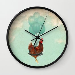 Chickens can't fly 02 Wall Clock