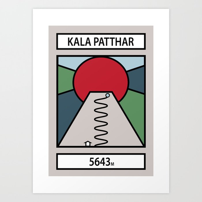Kala Patthar Art Print