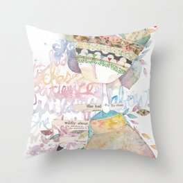 wildly about. Throw Pillow
