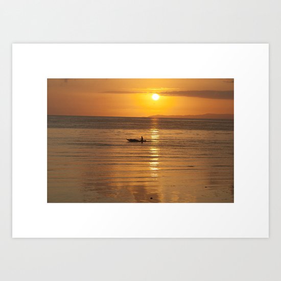 Golden Art Print