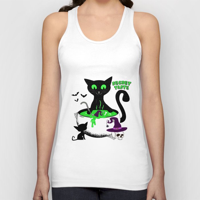 The Black Cat and His Secret Tank Top