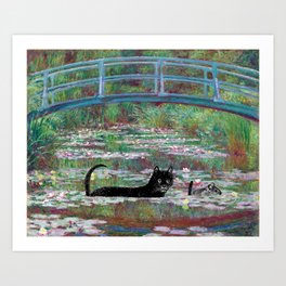 Cat and Mouse  Art Print
