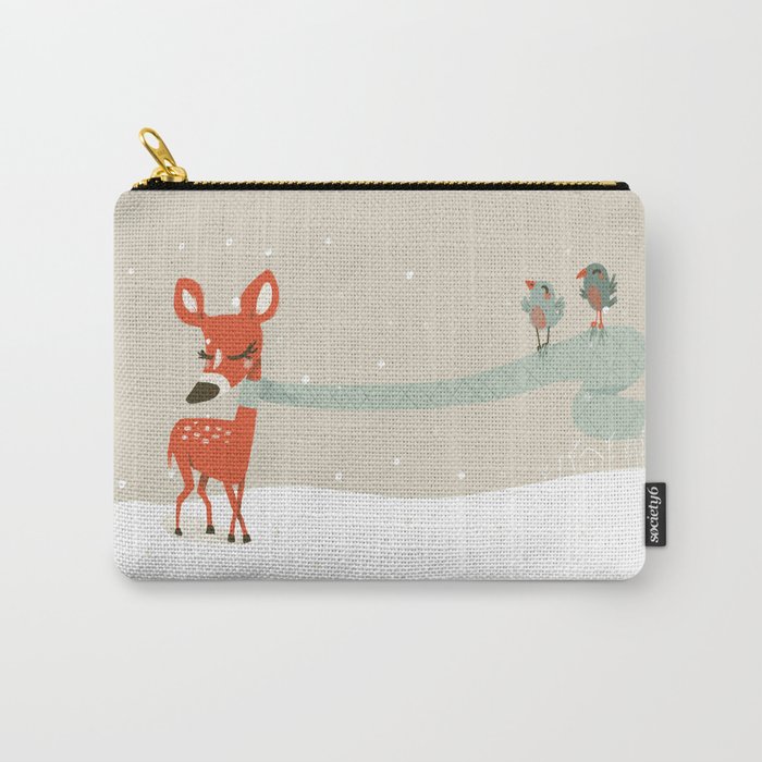 Winter Deer Carry-All Pouch