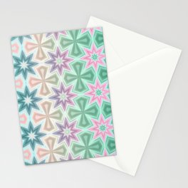Crosses and Starbursts Stationery Card