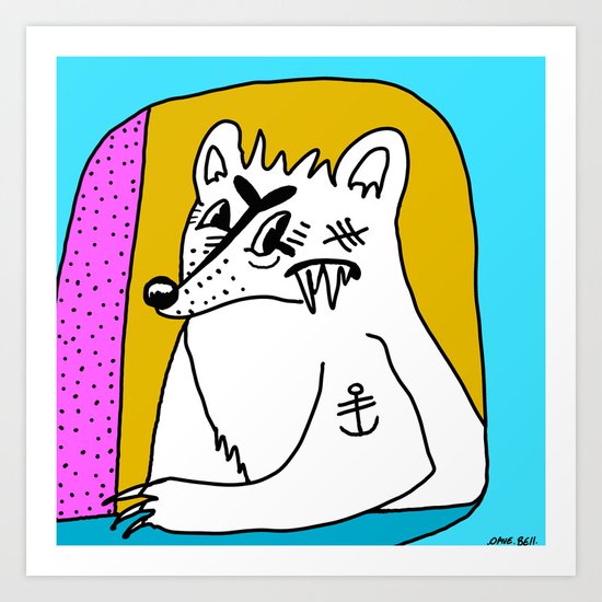 POLAR BEAR. Art Print