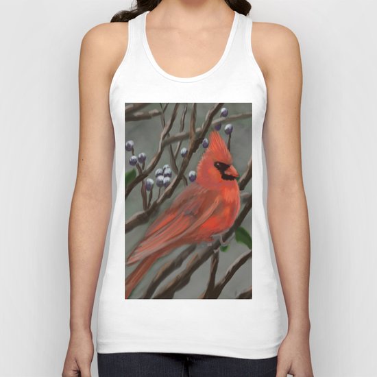 Male Cardinal DP151210a-14 Unisex Tank Top