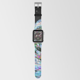 Brotherhood Iridescent Space Vaporwave Marble Abstract Background Apple Watch Band