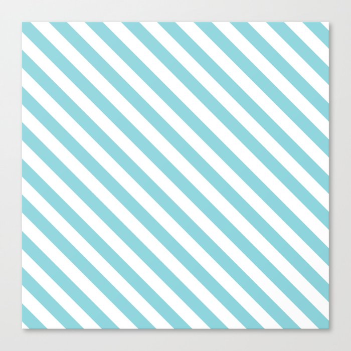 blue diagonal lines Canvas Print