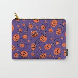 Halloween Magic- Purple Carry-All Pouch | Blowmold, Halloween, Pumpkins, Graphicdesign, Pumpkin, Trickortreat, Vintage 