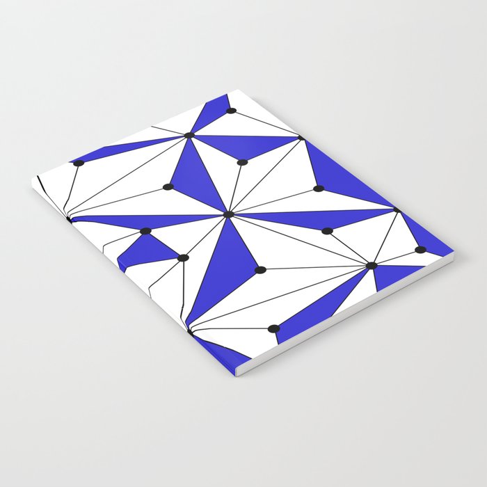 Abstract geometric pattern - blue. Notebook