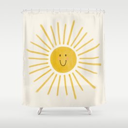 Smiley Sunshine Shower Curtain