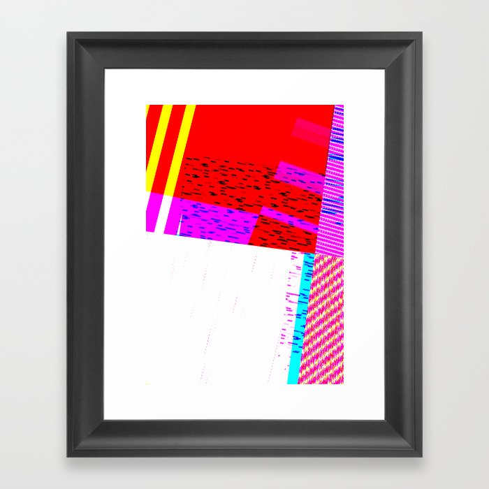 GLICTH_16 Framed Art Print