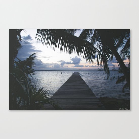 On the Dock Canvas Print
