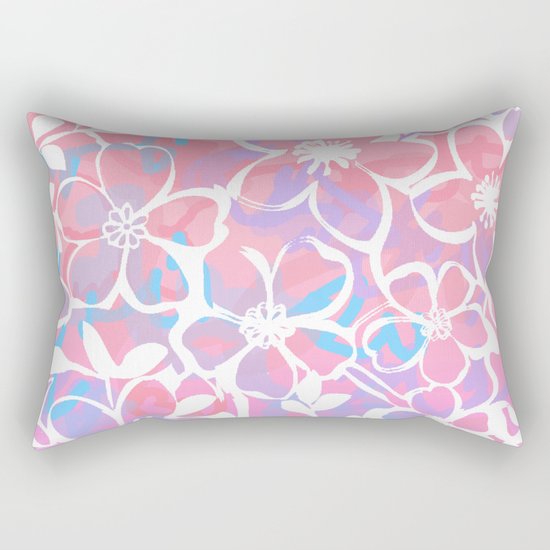 Pink silhoutte Rectangular Pillow